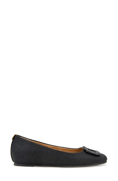 Shop Gentle Souls By Kenneth Cole Sailor Buckle Flat In Black Suede