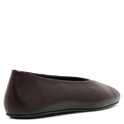 Shop The Row Eva Two Dark Brown Ballerinas