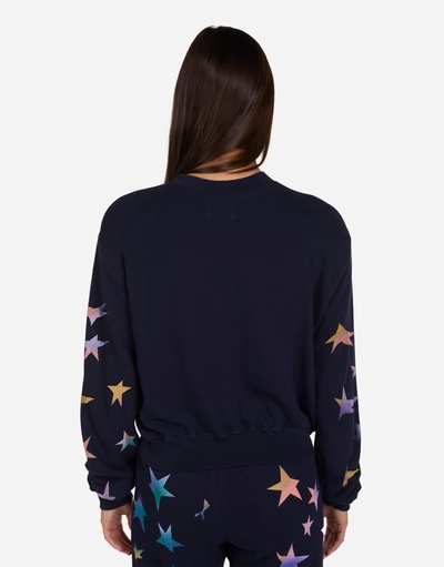 Shop Lauren Moshi Spalding Rainbow Stars In Navy