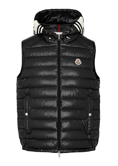 Shop Moncler Clai Quilted Shell Gilet In Black