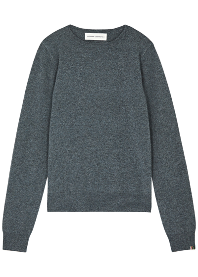 Shop Extreme Cashmere N°41 Body Cashmere-blend Jumper In Grey
