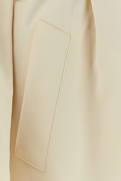 Fendi Soprabito In Misto Poliestere Avorio Donna