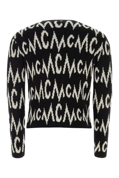 Mcm Embroidered Cashmere Blend Oversize Sweater