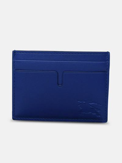 Shop Burberry Blue Leather Cardholder