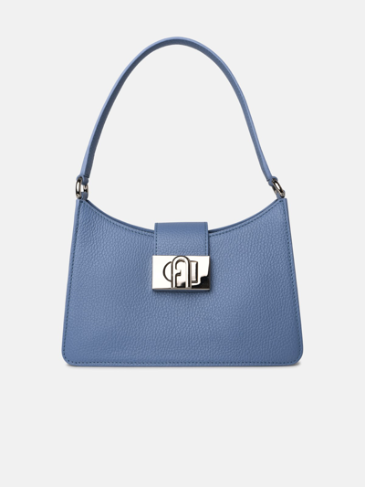 Shop Furla ' 1927' Light Blue Leather Bag