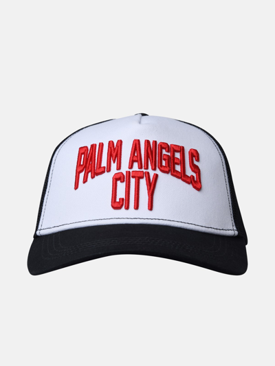Shop Palm Angels Hat In Black Cotton Blend