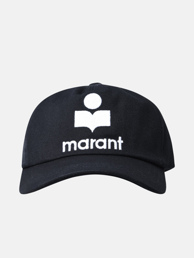 Shop Marant Etoile Black Cotton 'tyron' Hat