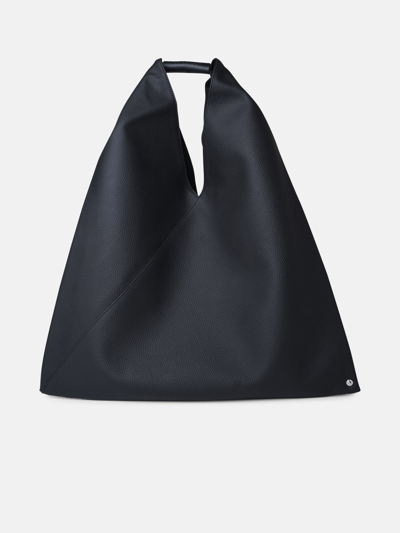Shop Mm6 Maison Margiela 'japanese' Black Leather Bag In White