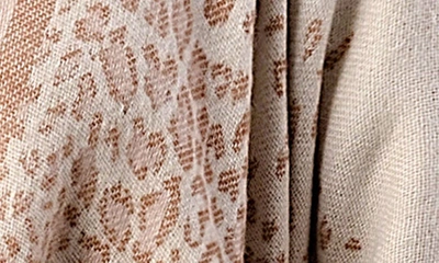 Marcus Adler Cheetah Print Ruana In Blush