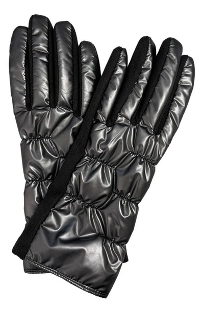 Shop Marcus Adler Puffer Gloves In Charcoal