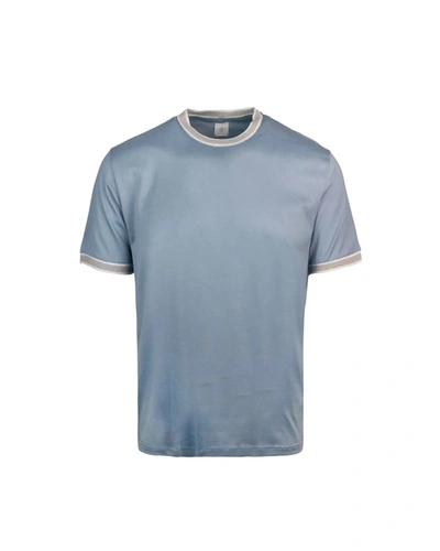 Shop Eleventy T-shirts In Sky Blue