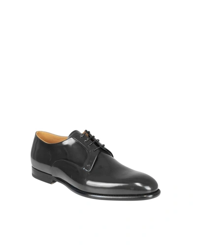 Fabi Smooth Black City Oxfords In Black