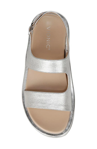 Shop Vionic Madera Slingback Sandal In Silver