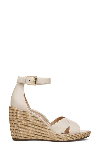 Shop Vionic Marina Ankle Strap Wedge Sandal In Cream