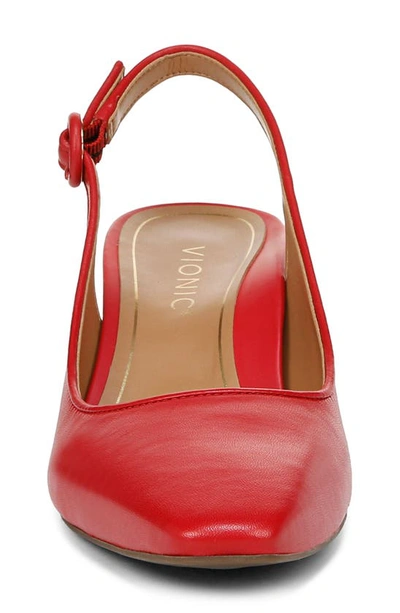 Vionic Perris Slingback Pump In Red