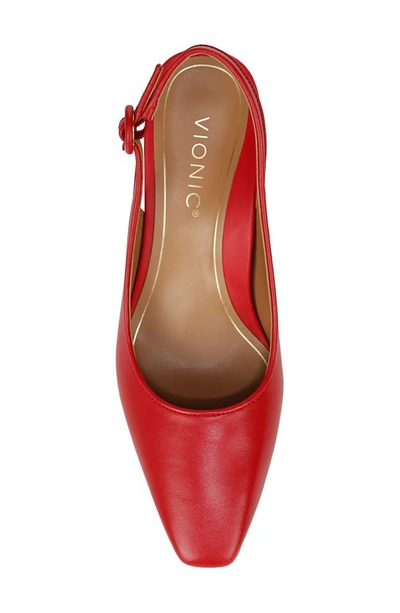 Vionic Perris Slingback Pump In Red