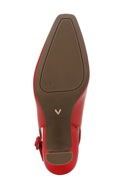 Vionic Perris Slingback Pump In Red