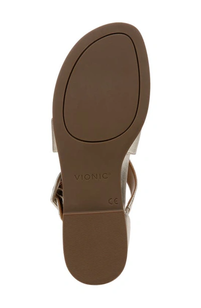 Shop Vionic Pacifica Sandal In Gold