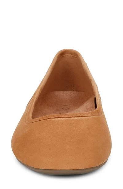 Vionic Orinda Square Toe Flat In Camel