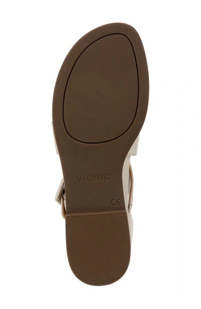 Shop Vionic Pacifica Strappy Sandal In Cream