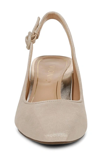 Vionic Perris Slingback Pump In Gold