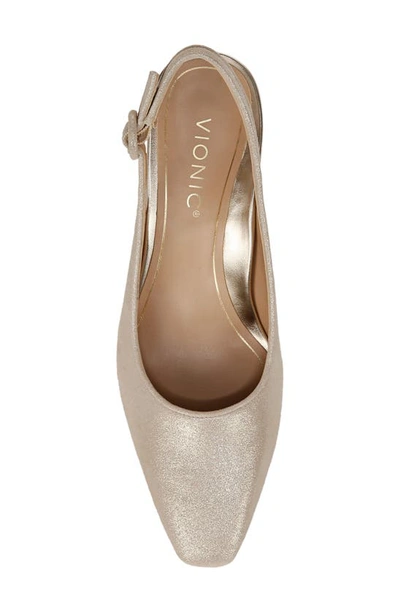 Vionic Perris Slingback Pump In Gold