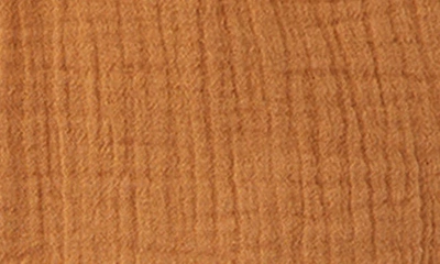 O'neill Carlie Cotton Double Gauze Shorts In Brown Sugar