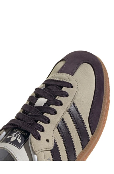 Shop Adidas Originals Samba Sneaker In Putty/ Aurora/ Silver Met.