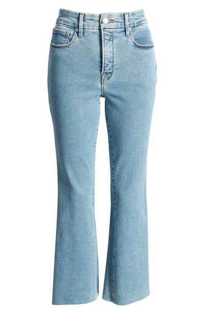 Shop Good American Good Legs Crop Bootcut Jeans In Blue