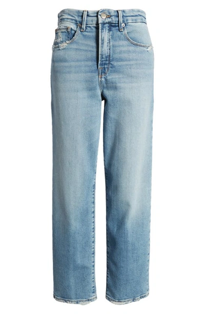 Shop Good American Good Boy Distressed High Waist Crop Jeans In Indigo352
