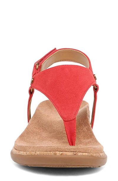 Shop Vionic Kirra Ii Platform Wedge Sandal In Red