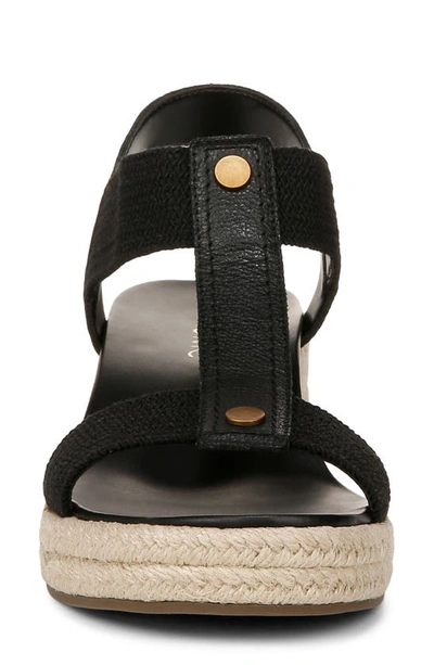 Vionic Calera Espadrille Wedge Sandal In Black