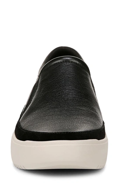 Vionic Kearny Platform Slip-on Sneaker In Black