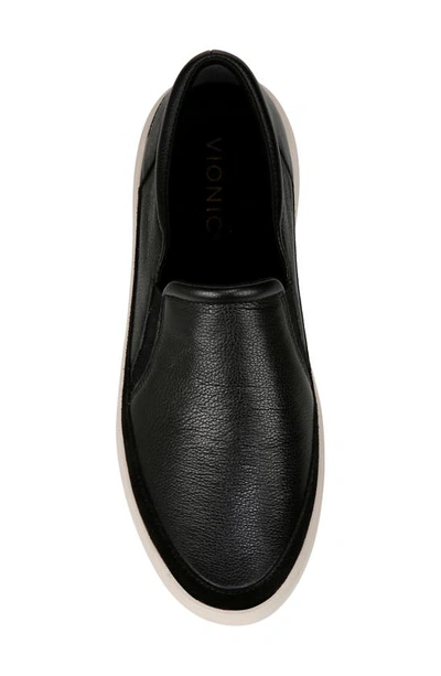 Vionic Kearny Platform Slip-on Sneaker In Black