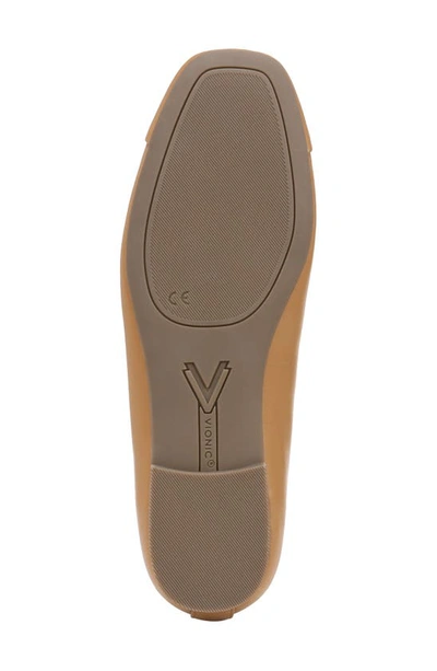 Vionic Klara Cap Toe Flat In Camel