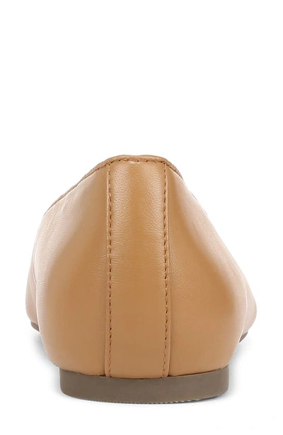 Vionic Klara Cap Toe Flat In Camel