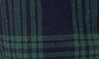 Edikted Lounge Around Plaid Wide Leg Pants In Navy
