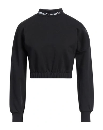 Shop Pharmacy Industry Woman Sweatshirt Black Size M Cotton