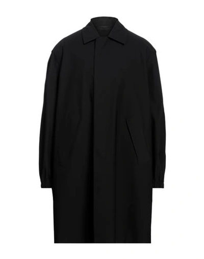Shop Harris Wharf London Man Overcoat & Trench Coat Black Size 44 Polyester