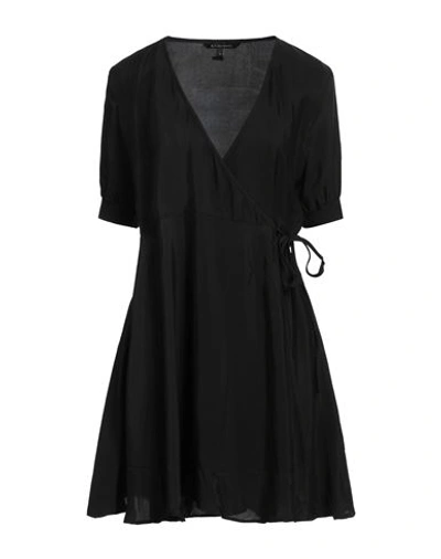 Shop Armani Exchange Woman Mini Dress Black Size 10 Viscose