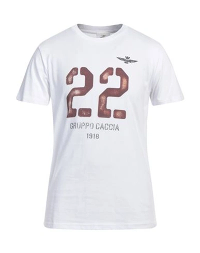 Shop Aeronautica Militare Man T-shirt White Size S Organic Cotton