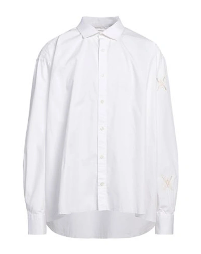 Shop Felix Culpa Man Shirt White Size L Cotton