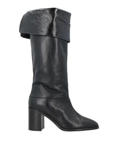 Shop Alessandra Peluso Woman Boot Black Size 8 Leather