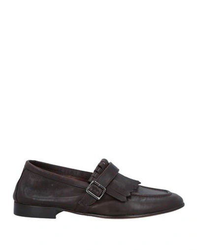 Shop Manifatture Etrusche Man Loafers Dark Brown Size 8 Leather