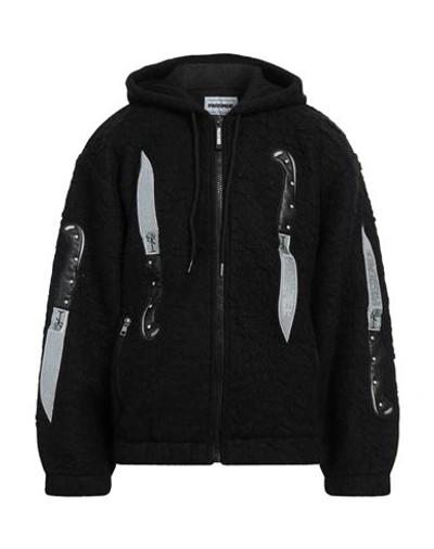 Shop Pas De Mer Man Sweatshirt Black Size Xl Polyester, Acrylic, Wool