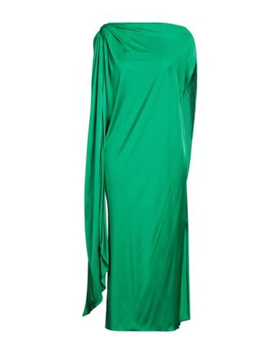 Shop Maison Rabih Kayrouz Woman Midi Dress Green Size 8 Viscose
