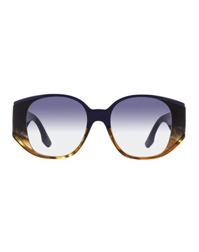 Shop Victoria Beckham Oval Vb605s Sunglasses Woman Sunglasses Brown Size 52 Acetate