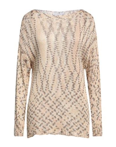 Shop Fabrication Général Paris Woman Sweater Beige Size Onesize Cotton, Acrylic