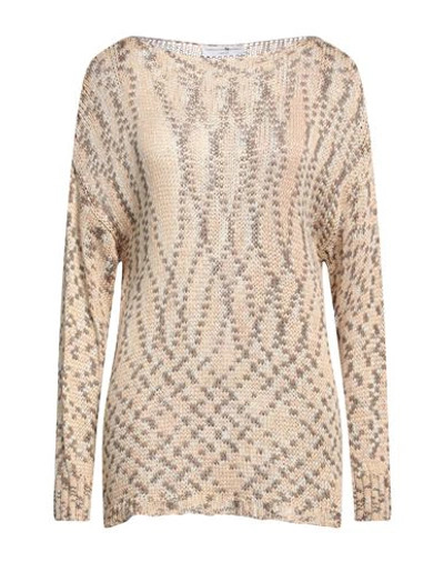 Fabrication Général Paris Woman Sweater Beige Size Onesize Cotton, Acrylic In Beige