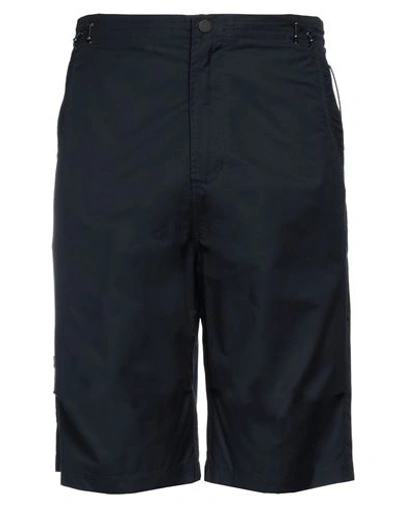 Shop Maharishi Man Shorts & Bermuda Shorts Navy Blue Size L Organic Cotton, Recycled Polyester